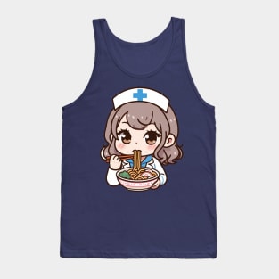 Cute Nurse Ramen Tank Top